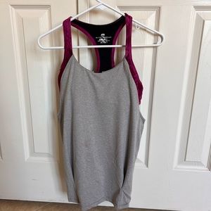 Gray Workout Tank Top
